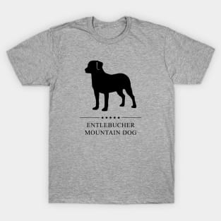 Entlebucher Mountain Dog Black Silhouette T-Shirt